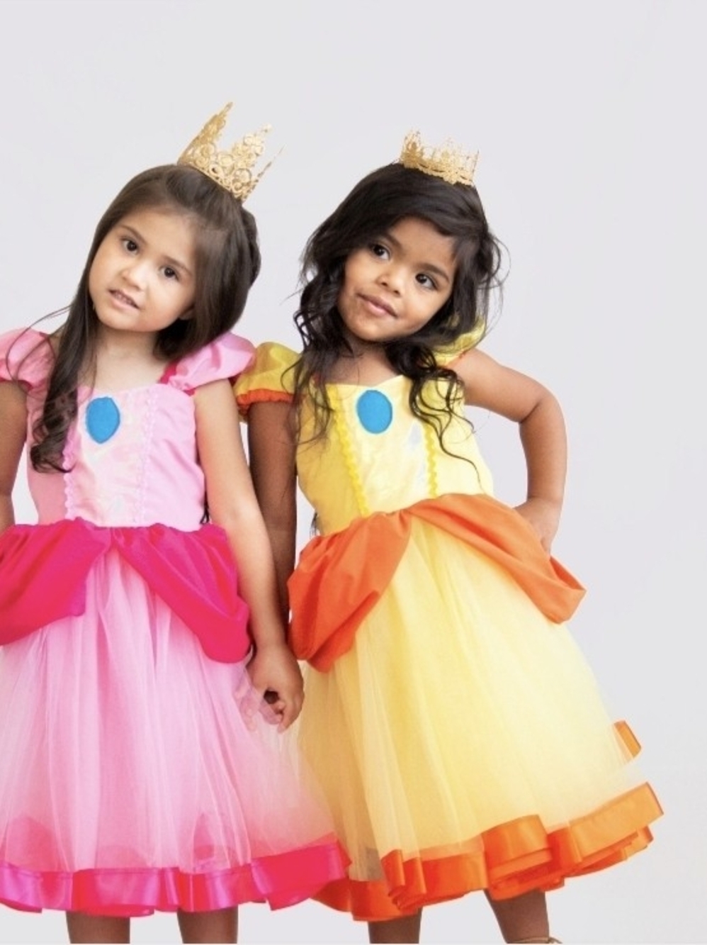 Princess Peach Halloween Costume Tutu Dress Girls Size 6/6X Handmade Super Mario - Picture 6 of 6